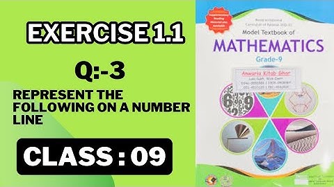 Class 9 Maths Chapter 1 Exercise 1.1 Question 3 | Federal Board New Book | National Book Foundation