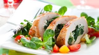Как приготовить Куриную грудку со шпинатом.Видео рецепт Как приготовить Куриную грудку со шпинатом.Видео рецепт