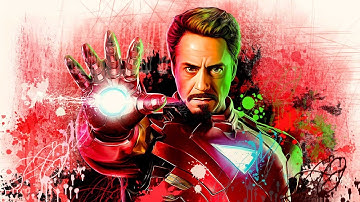 Digital Painting of Iron Man | Robert Downey Jr | By Animation Planet Studio