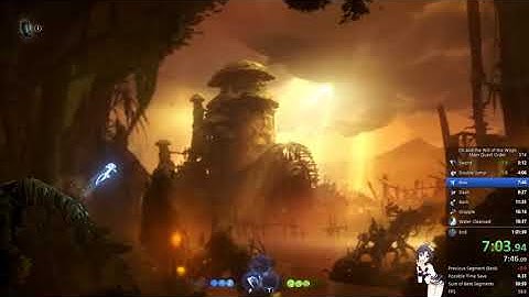 Ori and the Will of the Wisps - Main Quest Order Speedrun in 1:01:29(Without Loads)