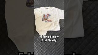 Great Folding Technique | #quick #tshirt #technique #easy #shortvideo #folding #neatly #simple