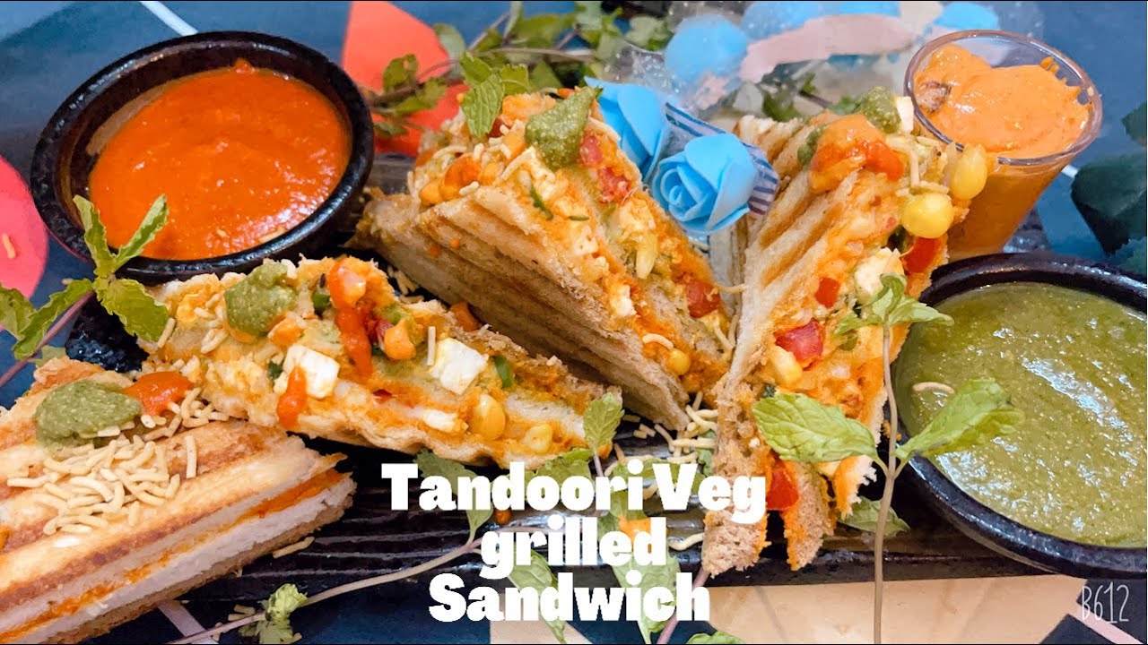 Tandoori Veg Grilled Sandwich #TandooriSandwich #sandwich Easy Quick Recipe with 3 different Sauces | Food and Passion by Kavita Bardia