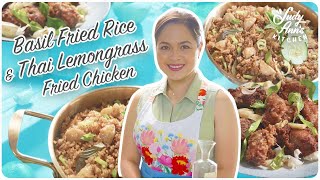 Basil Fried Rice and Thai Lemongrass Fried Chicken | Judy Ann's Kitchen