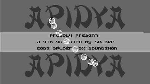 C64 4k Intro: 47h Intro 2002 by Apidya