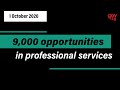 9,000 opportunities in professional services