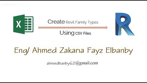 Create revit family types using CSV files