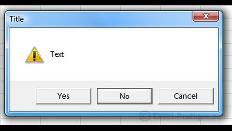 Vbscript MsgBox fonksiyonu