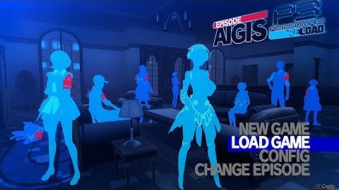 Persona 3 Reload Episode Aigis title screen (with brand new days the beginning)