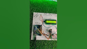 IOT Pollution monitoring system🫡🥳 #arduinoproject #shorts #viral #youtubeshorts