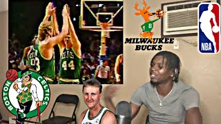 LARRY BIRD 30 POINTS VS MILWAUKEE BUCKS ECF GAME 5 1986!! | BUCKS VS CELTICS HIGHLIGHTS \& REACTION