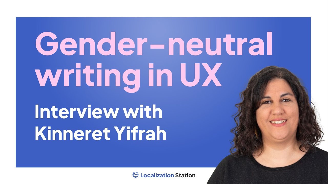 Fireside chat: Gender-neutral writing in UX with Kinneret Yifrah