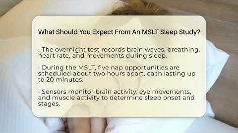 What Should You Expect From An MSLT Sleep Study? - Sleep Apnea Support Network