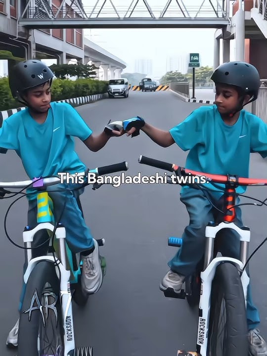 This Bangladeshi twins...🇧🇩🔥 #bangladesh #cyclestunt #kids #trending #ar7 #edit #fyp #viralvideo