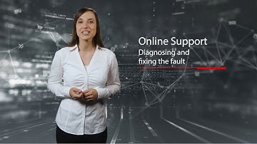 Online Support - Diagnosing and fixing the fault