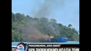 Detik detik peledakan kapal FV Viking di perairan pangandaran - iNews Malam 14/03