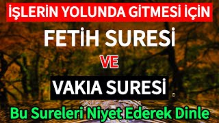 Fetih Suresi Ve Vakıa Suresi - İşlerin Yolunda Gitmesi İçin Niyet Ederek dinleyelim🤲🏻