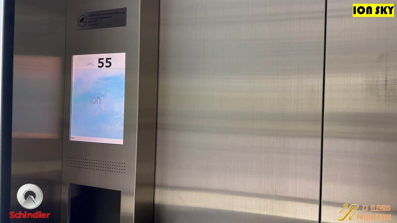 2 Schindler Elevators at ION Sky @ ION Orchard, Singapore. (Express to Level  55)