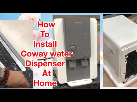 Installing COWAY water dispenser
