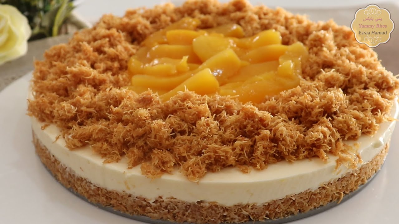 الذ كنافه بالمانجو ممكن تعمليها |تشيز كنافه بالمانجو طعم يجنن #تشيز_كنافه_بالمانجو #كنافه_بالمانجو