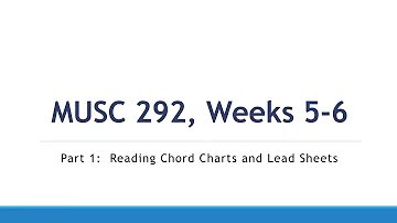 Chord Charts - MUSC 292