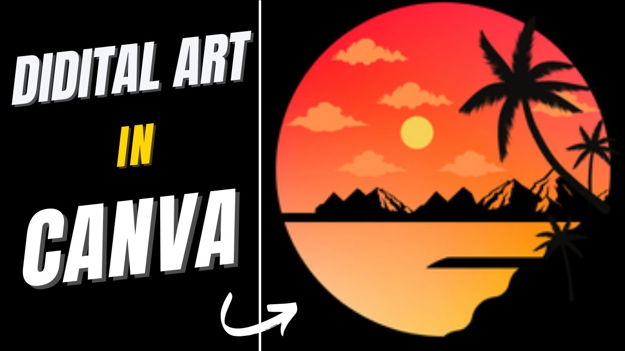 Digital Art using Canva - YouTube
