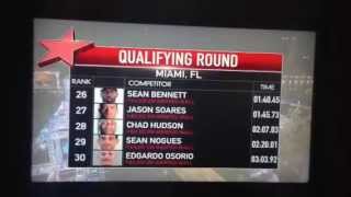 American Ninja Warrior Season 5 Miami - Qualifying Stats 2013