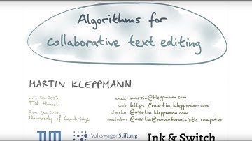 "New algorithms for collaborative text editing" by Martin Kleppmann (Strange Loop 2023)