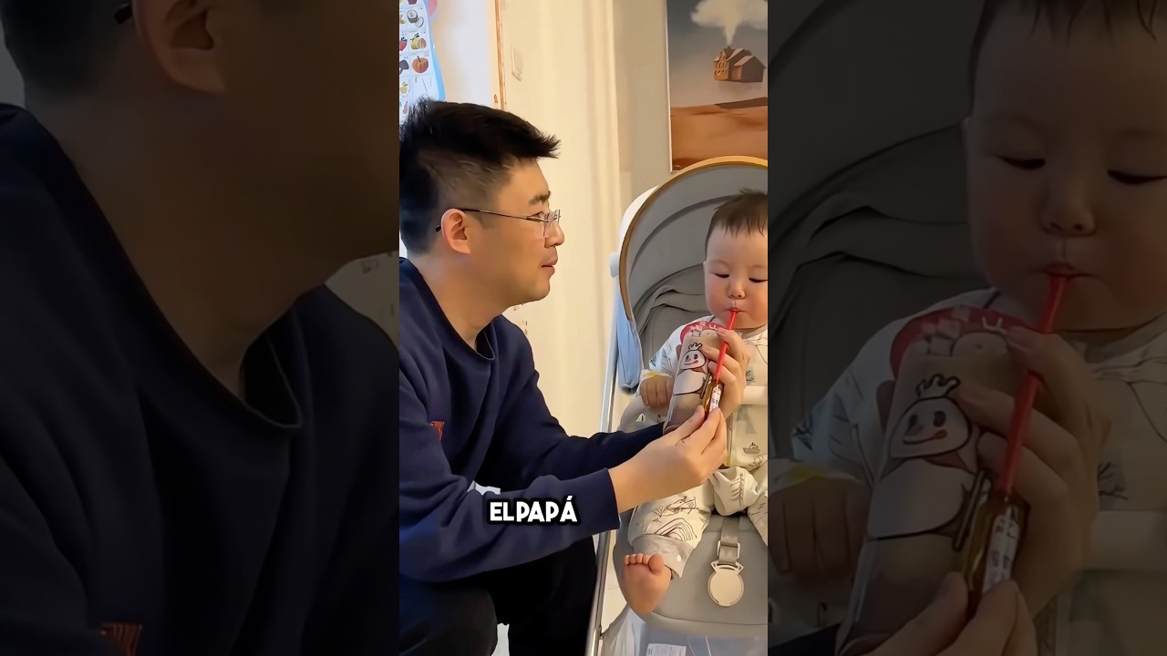 Este divertido papá tiene un coeficiente intelectual de 200 😂 #shortsvideo