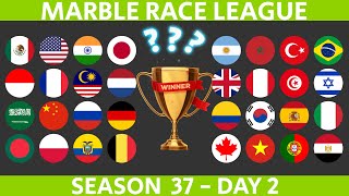 Marble Race League Season 37 DAY 2 Marble Race in Algodoo