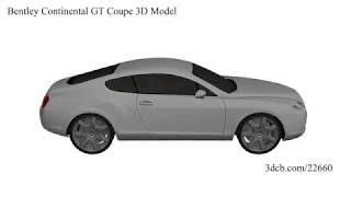 Bentley Continental GT Coupe 3D Model