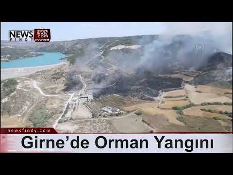 Girne’de Orman Yangını