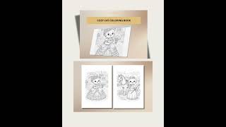 🐱 Cute Kitten Coloring Pages – 6 Printable Pages by BEA Templates Studio #digitaldownload  #etsyshop