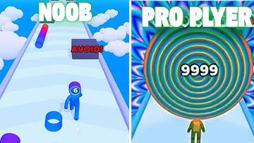 Noob 🆚 Pro Layer Man Run 3d 😎👌 Walkthrough Satisfying ASMR Gameplay GB2154