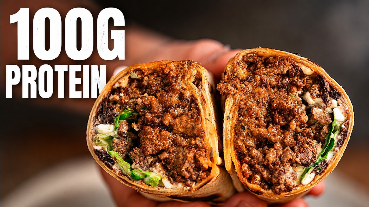 100 g Protein Burrito Wrap, Fully From Scratch