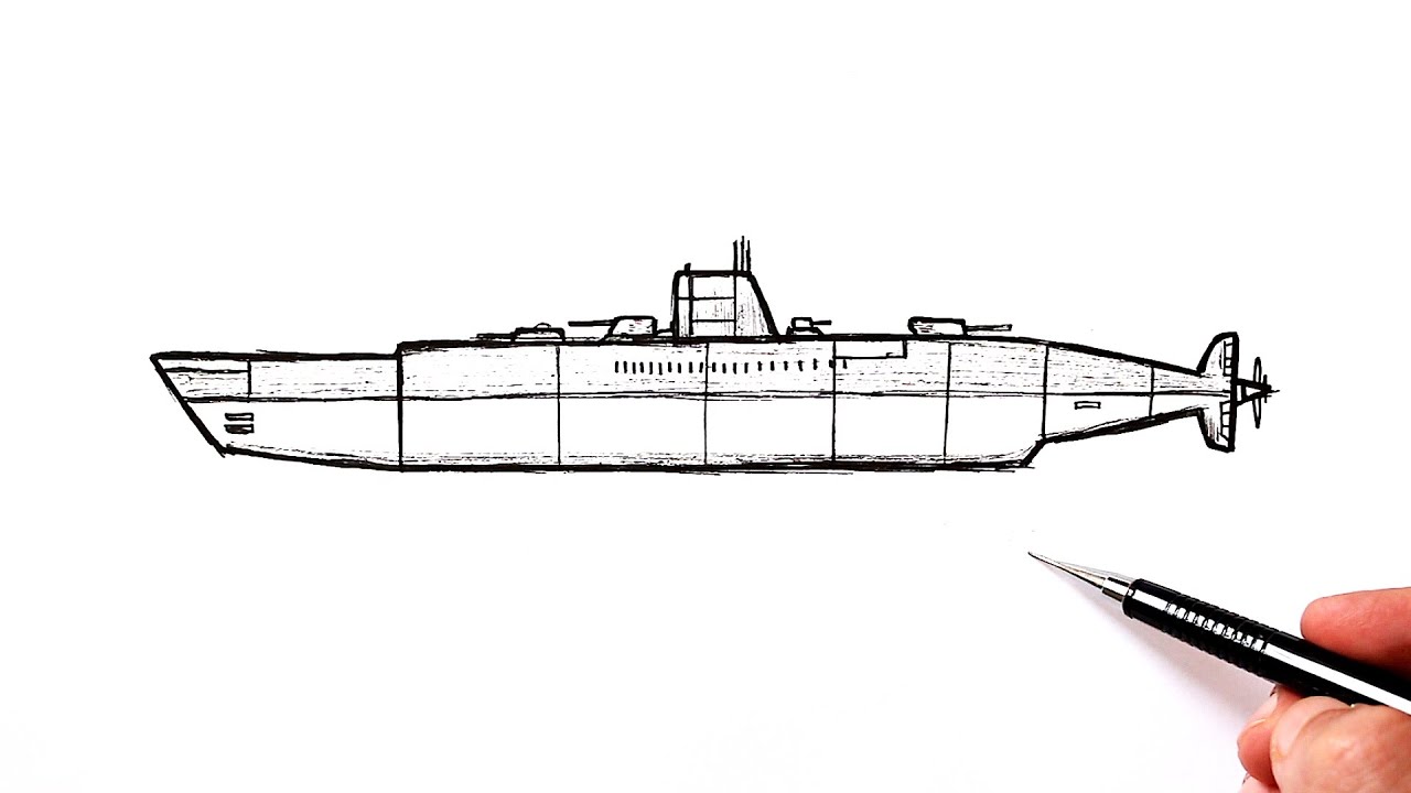 submarine drawing