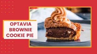 How to make a decadent brownie & Chocolate chip cookie pie Fueling Hack // Optavia 5 & 1 program