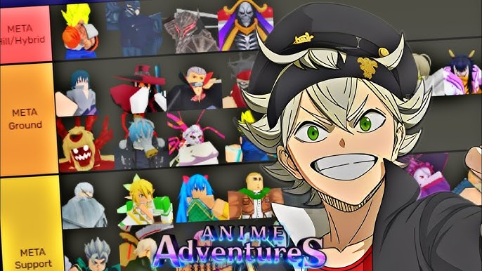 MELHORES PERSONAGENS PARA INICIANTES no ANIME ADVENTURES! - Roblox