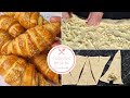 Recette Croissants feuilletés au poulet et champignons à la crème😋100% maison (pâte express)