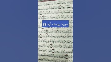 سورة يوسف آية 58