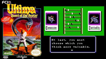 Ultima: Quest Of The Avatar - Character Creation Sequence (NES - 1990)
