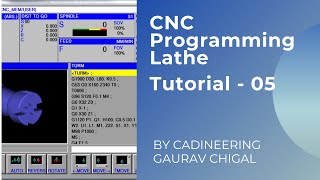 CNC Programming Lathe - Tutorial 5 - Step Turning (Chamfer/Taper)