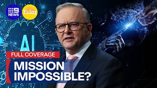 PM Albanese to unveil world-first artificial intelligence framework | 9 News Australia