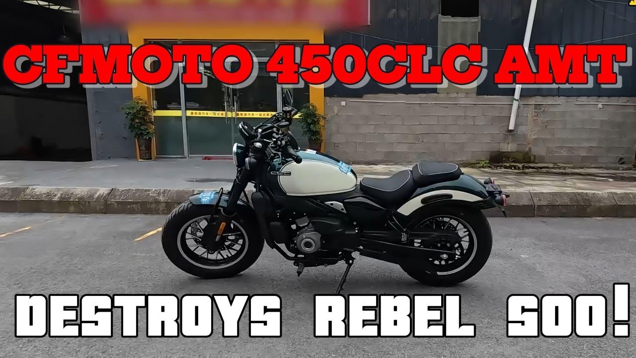 🚀 Тест-драйв CFMOTO 450CLC AMT: Автоматический круизер РАЗНОСИТ Rebel 500 и Eliminator! (Полный о...