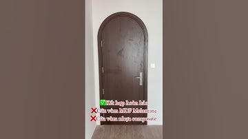 cửa vòm gỗ công nghiệp MDF Melamine cửa vòm nhựa composite cho cửa nhà vệ sinh #cửanhuacomposite