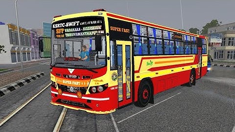 KSRTC Swift Super Fast Bus Mod |Bus Simulator Indonesia |Bus Mod for BUSSID |Ashok Leyland Bus Mod