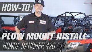 How To Install The Tusk ATV Subzero Plow Mount | Honda Rancher 420