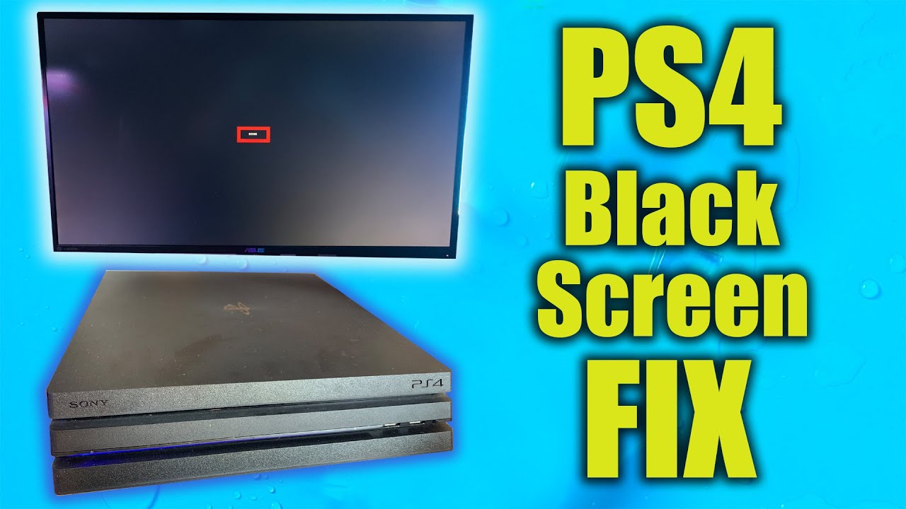 PS4 Black Screen FIX (PS4 Video Signal) - YouTube