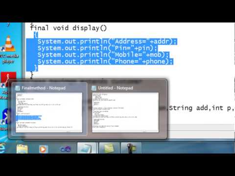 Final Method In Java|Java Tutorials|Implementation Of Final Method