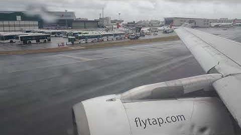 Full video: pushback, Taxiing, and Takeoff with climb to cruise altitude. A319 TAP. LIS.
