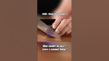 ASMR: SLICING GLASS RASPBERRY #aiasmr #aigenerated #aiglass #veo3